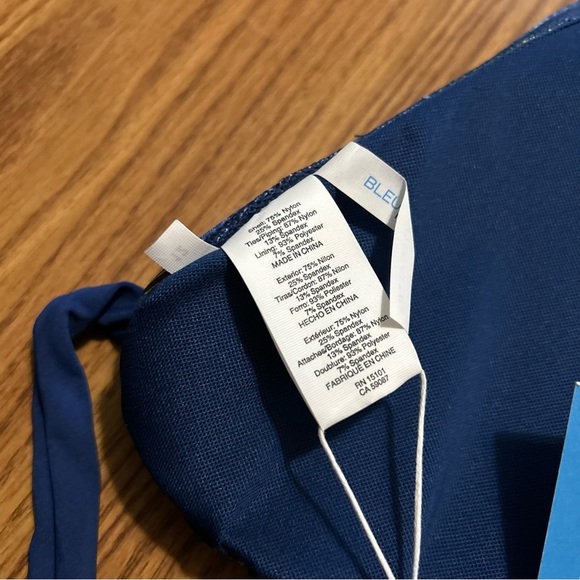 NWT Bleu Rod Beattie By The Sea Halter Triangle Top Navy Multi Size 12 - Picture 6 of 6